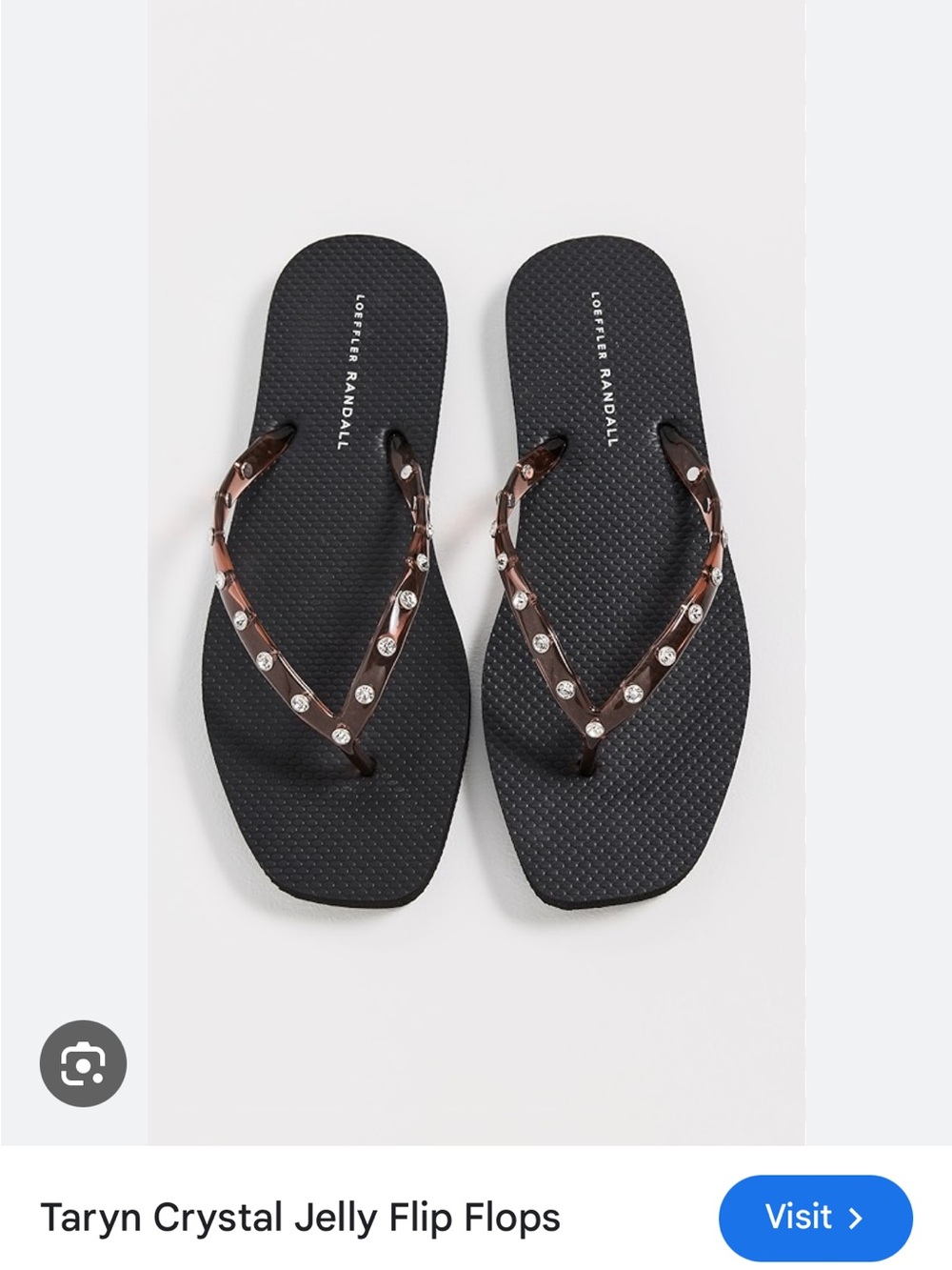 Loeffler Randall Taryn Crystal Jelly Flip Flops Size 8 sold out 🚨